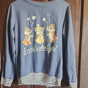 Disney Blue Chipmunk Friends Sweatshirt